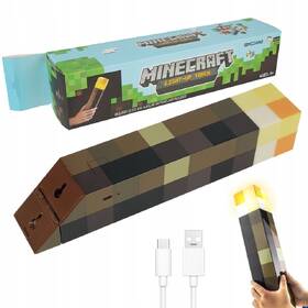 Dekorativní LED Paladone Minecraft pochodeň žlutá/hnědá

 obrázek produktu 3 z 3