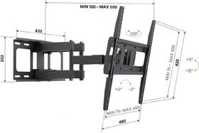 Držák TV Vogel’s UP 4053 rameno pro, 32-65", 40 kg černý

 obrázek produktu 2 z 2