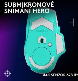 Myš Logitech G502 X Plus mentolová

 obrázek produktu 12 z 19