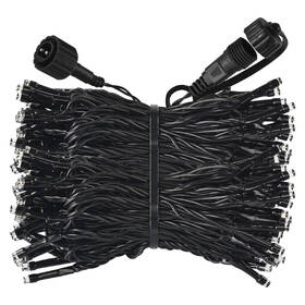 Spojovací řetěz EMOS 100 LED Standard, 10 m, venkovní i vnitřní, studená bílá, časovač 
