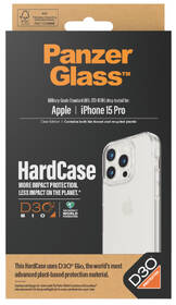 Kryt na mobil PanzerGlass HardCase D30 na Apple iPhone 15 Pro průhledná
