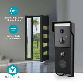 Videozvonek Nedis SmartLife WIFICDP31BK černý

 obrázek produktu 8 z 13