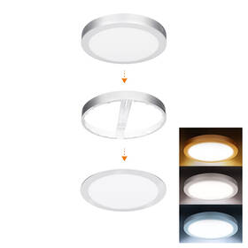 Stropní svítidlo Solight WD244-S 24 W, 3CCT, průměr 30 cm stříbrné

 obrázek produktu 2 z 7
