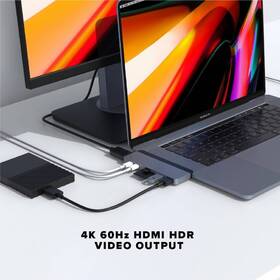 USB Hub HyperDrive DUO 7-in-2 Hub USB-C MacBook Pro šedý

 obrázek produktu 4 z 8