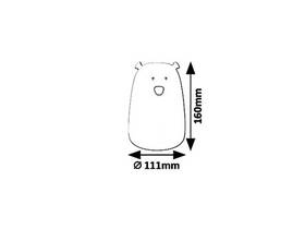 Dětská LED lampička Rabalux Baloo 5409, USB bílá

 obrázek produktu 5 z 6