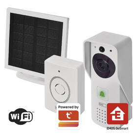 Videozvonek EMOS GoSmart bateriový IP-09D, Wi-Fi, solární panel 

 obrázek produktu 1 z 24