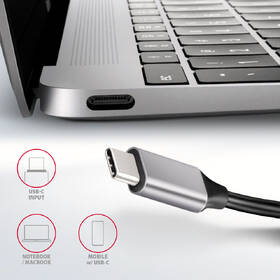 USB Hub Axagon USB 3.2 Gen 1 hub, 3x USB-A, HDMI 4k/30Hz, SD/microSD, kabel USB-C 20cm šedý

 obrázek produktu 5 z 8