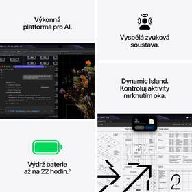 Notebook Apple 14" PROLED XDR M5 Pro 15×CPU 16×GPU, 24 GB, 1 TB - vesmírně černý CZ 

 obrázek produktu 7 z 8