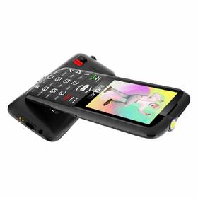 Mobilní telefon Evolveo EasyPhone XO s nabíjecím stojánkem černá barva
