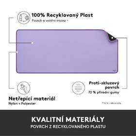 Podložka pod klávesnici a myš Logitech Desk Mat Studio Series. 30 x 70 cm fialová

 obrázek produktu 7 z 11