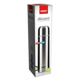 Termoska BANQUET Akcent, 1 l, nerez 

 obrázek produktu 1 z 1