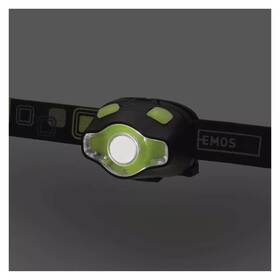Čelovka EMOS P3536, COB LED + LED, 220 lm, 100 m, 3x AAA 

 obrázek produktu 6 z 10