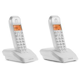 Domácí telefon Motorola S1202 Duo bílá barva
