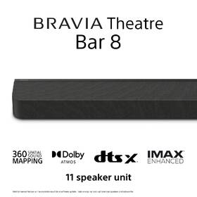 Televize Sony Bravia 8 77" + soundbar Sony BRAVIA Theatre Bar 8 
