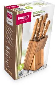 Sada kuchyňských nožů Lamart LT2080 WOOD, 5 ks dřevo

 obrázek produktu 6 z 7
