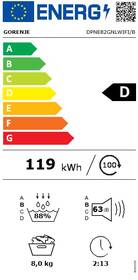 Sušička prádla Gorenje DPNE82GNLWIFI/B černá barva
