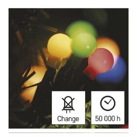 LED řetěz EMOS 300LED cherry řetěz - kuličky, 30 m, venkovní i vnitřní, multicolor, programy, časovač 

 obrázek produktu 5 z 7