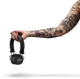 Sluchátka Marshall Major IV Bluetooth černá barva
