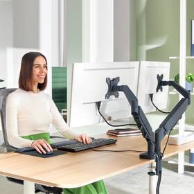 Držák Leitz Ergo na 2 monitory 17" až 32", nosnost 9 kg šedý

 obrázek produktu 7 z 7