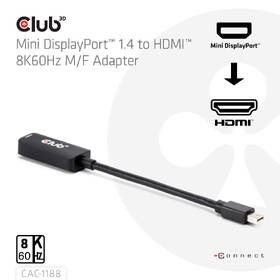 Adaptér Club3D miniDP 1.4 / HDMI, M/F, 9cm černá

 obrázek produktu 3 z 3