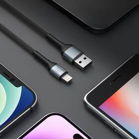 Kabel 3mk N-SERIES USB-A/Lightning 2m QC 3.0 5V/2.4A 12W černý

 obrázek produktu 3 z 4