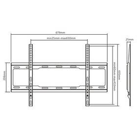Držák TV AQ Vision BR64FX, pevný, 37" až 70", nosnost 40 kg černý

 obrázek produktu 1 z 2