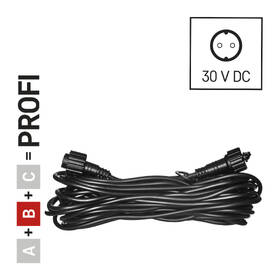 Prodlužovací kabel EMOS pro spojovací řetězy Profi černý, 10 m, venkovní i vnitřní 

 obrázek produktu 4 z 7