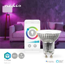 Chytrá žárovka Nedis SmartLife bodová, Wi-Fi, GU10, 345 lm, 4.9 W, RGB / Teplá - studená bílá 

 obrázek produktu 6 z 7