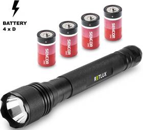 Svítilna RETLUX RPL 115, 5W T6 4x D ALU 

 obrázek produktu 1 z 6