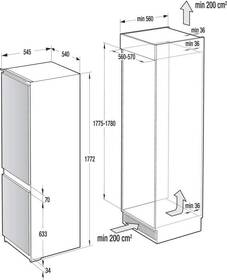 Chladnička s mrazničkou Gorenje NRKI418EE0 
