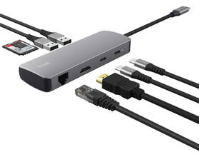 USB Hub Trust Dalyx 8v1 USB-C šedý

 obrázek produktu 5 z 16