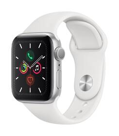 Chytré hodinky Apple GPS 40mm pouzdro ze stříbrného hliníku - bílý sportovní řemínek 

 obrázek produktu 2 z 2