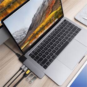 USB Hub HyperDrive NET pro MacBook Pro USB-C/HDMI, 2x USB-C, 2x USB 3.1, RJ45 šedý

 obrázek produktu 4 z 4