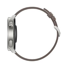Chytré hodinky Huawei Watch GT 3 Pro 46 mm - Light Titanium Case + Gray Leather Strap 

 obrázek produktu 5 z 6