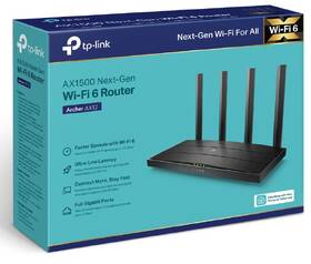 Router TP-Link Archer AX12, AX1500 Wi-Fi 6 černá barva
