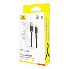 Kabel Baseus Dura USB/USB-C, 60W, 1m černý/zlatý

 obrázek produktu 15 z 16