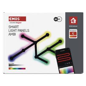 Nástěnné svítidlo EMOS GoSmart, 34 W, RGB Lines (9 ks) černé

 obrázek produktu 7 z 10