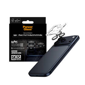 Ochranné sklo čočky fotoaparátu PanzerGlass HoOps Ceramic II na Apple iPhone 17 Pro/16 Pro/17 Pro Max/16 Pro Max černé

 obrázek produktu 4 z 6