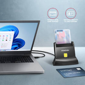 Čtečka eObčanek Axagon CRE-SM4NC USB-C Smart card StandReader černá

 obrázek produktu 1 z 3
