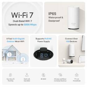 Komplexní Wi-Fi systém TP-Link Deco BE25-Outdoor bílý

 obrázek produktu 3 z 9