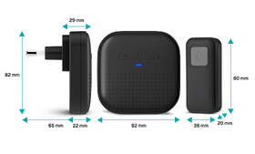 Zvonek bezdrátový Connect IT do zásuvky černý

 obrázek produktu 4 z 5