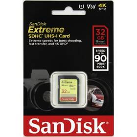 Paměťová karta SANDISK 32GB UHS-I U3 (90R/40W) černá

 obrázek produktu 3 z 3