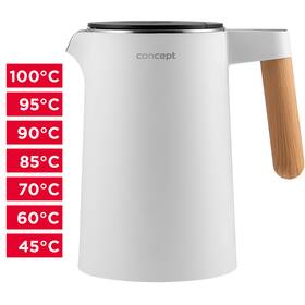 Rychlovarná konvice Concept RK3300 bílá

 obrázek produktu 1 z 14