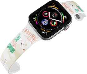 Řemínek Mi-Band na Apple Watch 42/44/45/49 mm - motiv Vánoce jsou tady, bílý 

 obrázek produktu 3 z 3