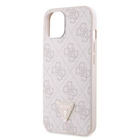 Kryt na mobil Guess 4G Strass Triangle Metal Logo na Apple iPhone 15 růžový

 obrázek produktu 1 z 4
