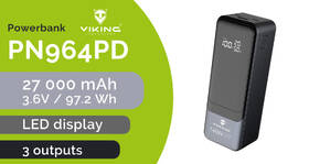 Powerbanka Viking PN-964PD 27000 mAh šedá

 obrázek produktu 5 z 8