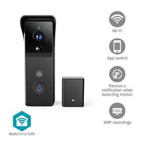 Videozvonek Nedis SmartLife WIFICDP21BK černý

 obrázek produktu 10 z 17