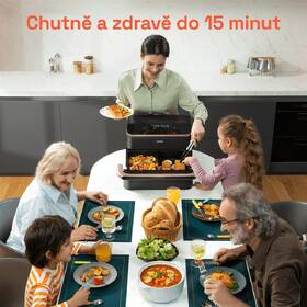 Fritéza horkovzdušná COSORI TF101S Dual Blaze TwinFry 10l černá barva
