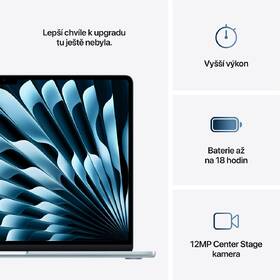 Notebook Apple CTO 15" M4 10× GPU, 16GB, 2TB, CZ - blankytně modrý 
