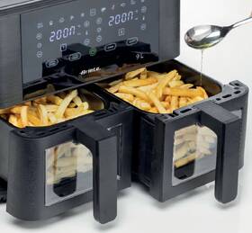 Fritéza horkovzdušná Ariete Air Fryer 4631 Double, 9 l černá

 obrázek produktu 6 z 8